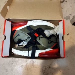 Nike Air Force Max green and red colorway